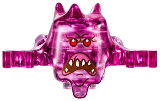 LEGO Minifigure-Minifig, Headgear Ghostbusters Ghost with Open Mouth Grimace Pattern-Ghostbusters-19861pb04-Creative Brick Builders